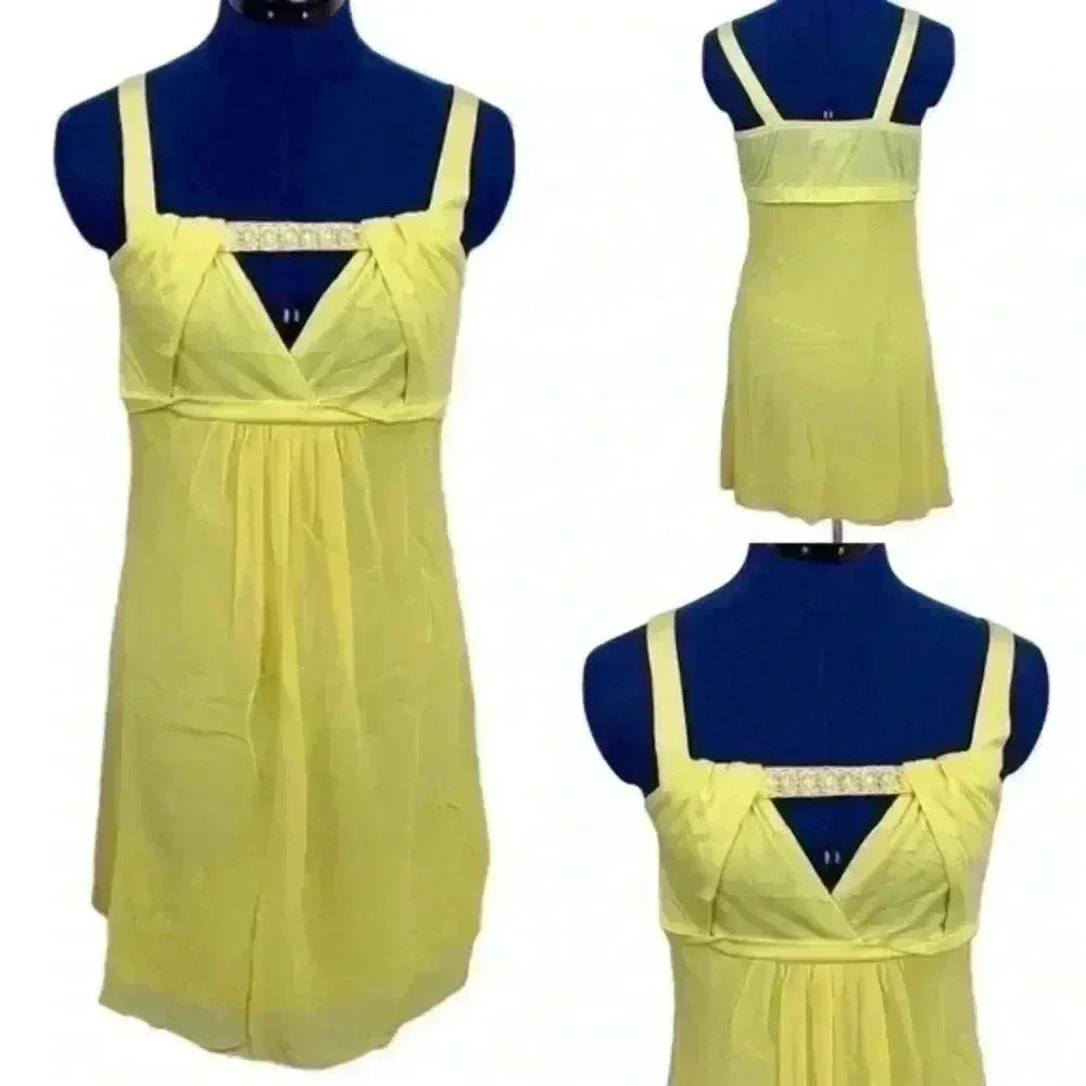 🆕NWT Lucy Paris Yellow Sundress W/ Bust Accent